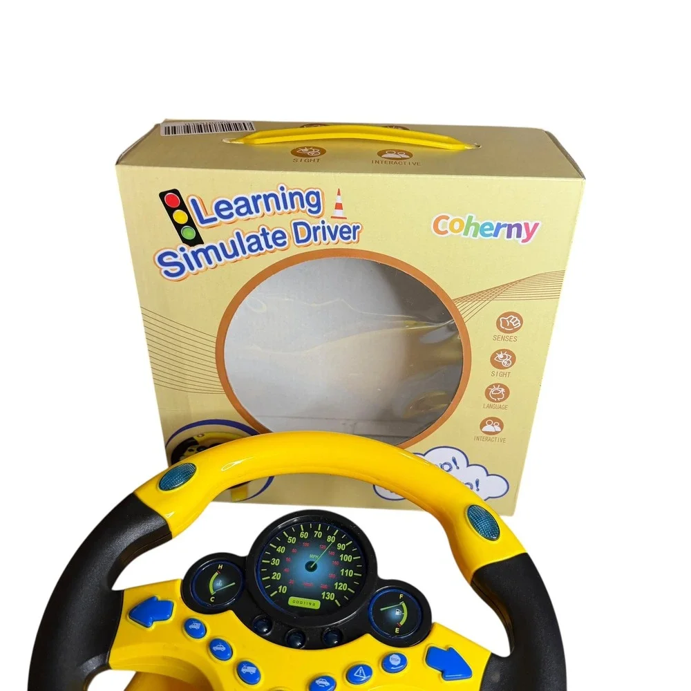 Coherny Learning Simulate Driver Steering Wheel‎ Toy with Sounds and Lights